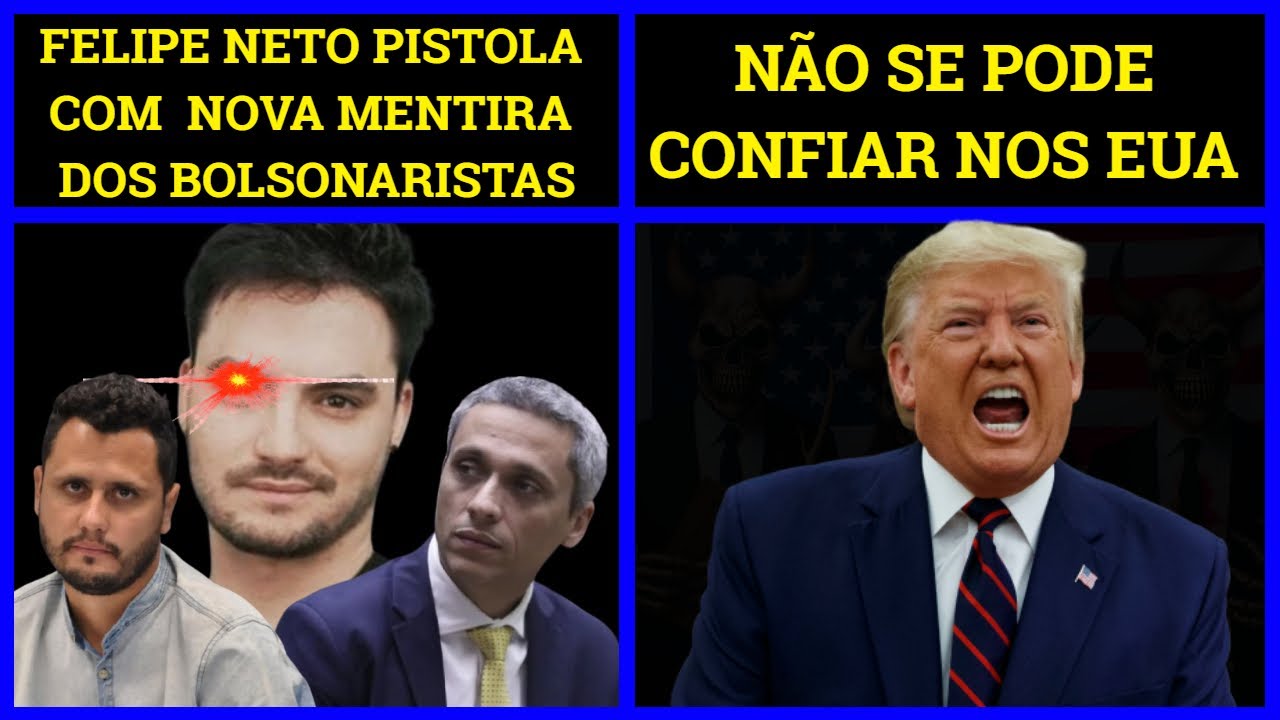 Felipe Neto vai processar bolsonaristas Cleitinho e Gayer | Trump chantageia membros da OTAN