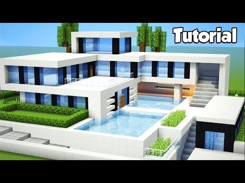 Minecraft: How to Build a Large Modern House - Tutorial (#2)
