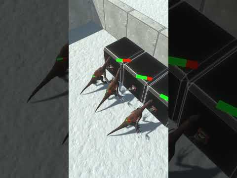 3x Therizinosaurus vs 3x Flare Gun - Animal Revolt Battle Simulator #battle #games #simulator #arbs