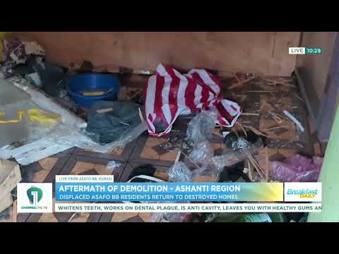 Aftermath of Asafo BB Demolition: Displaced Residents Return to Destroyed Homes | Ghana News