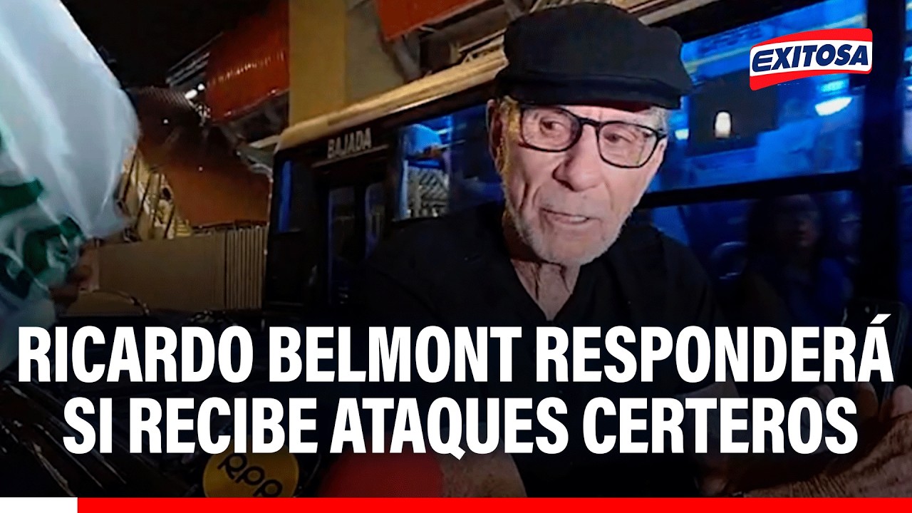 🔴🔵 Ricardo Belmont llegó al Debate Presidencial: Responderá si recibe ataques certeros