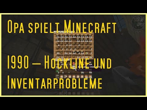 Opa spielt Minecraft 1990 – Hockline und Inventarprobleme