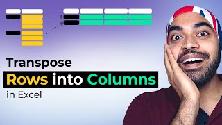 Download the video "Transpose Rows into Columns in Excel"