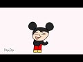 Mickey Mouse singing Shinunoga E-wa