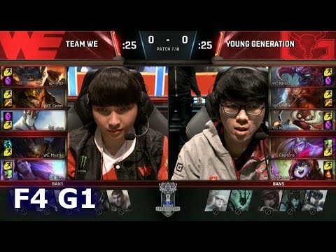 Team WE vs Young Generation | Game 1 Finals of Play-in Stage S7 LoL Worlds 2017 | WE vs YG G1