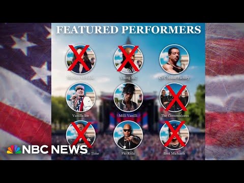 Several artists back out of celebration for America’s 250th birthday