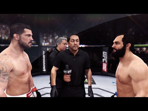 UFC 185: Johny Hendricks vs Matt Brown - EA Sports UFC CPU vs CPU Fight Simulation