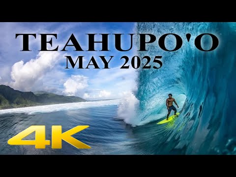 🔴(ASMR) Teahupo'o: The Ultimate Surfing Experience - Cloudy, May 2025