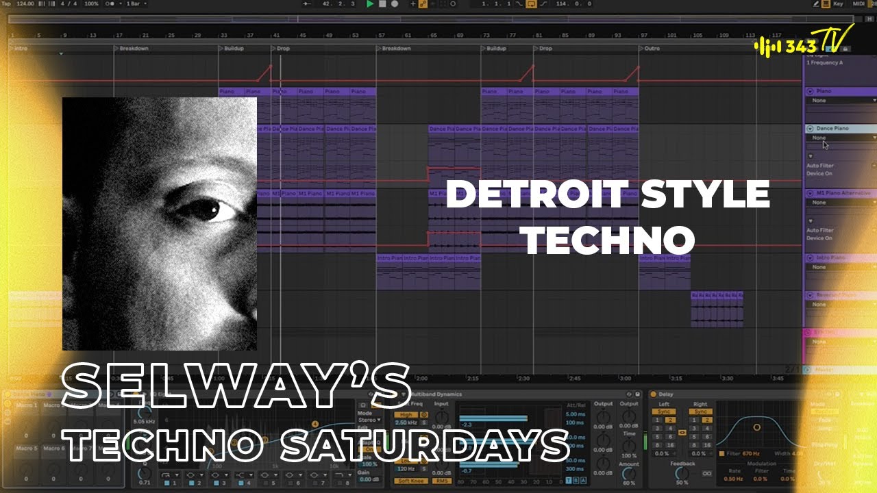 Making a Detroit Style Techno Track | Selway's Techno Saturdays with John Selway