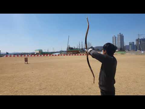 Target shooting on field / Grózer's Biocomposite Mongolian bow