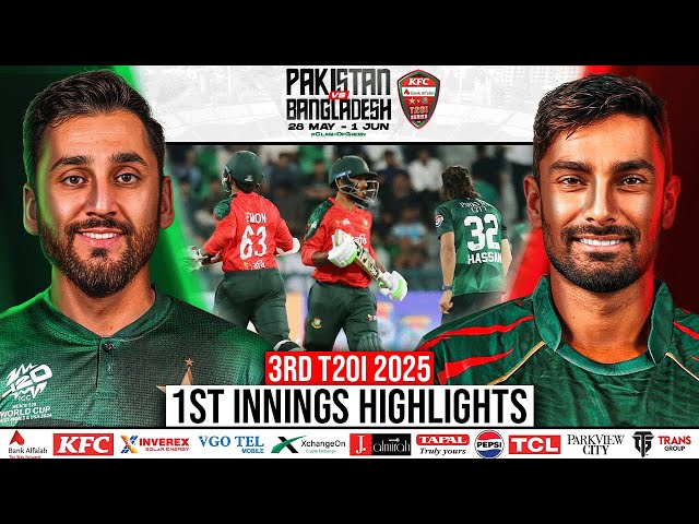 1st Innings Highlights | Pakistan vs Bangladesh | 3rd T20I, 2025 | PCB | M2N1A