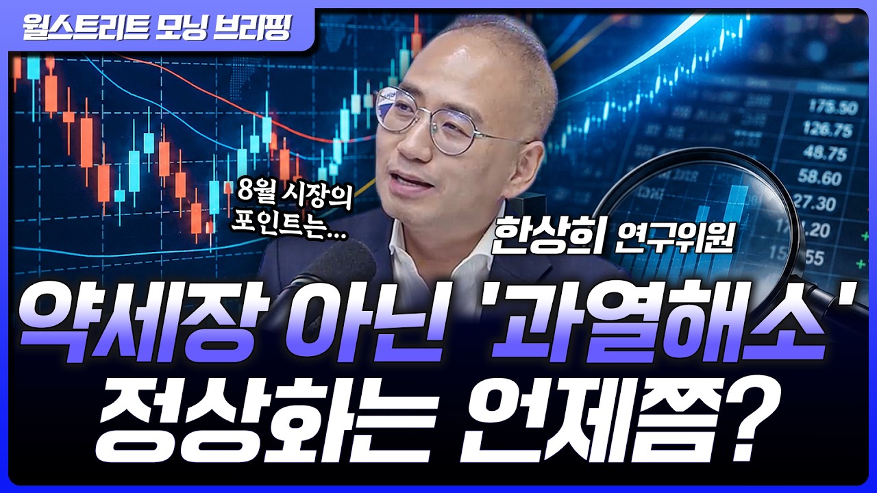 7월의 시장 하락, 8월엔 나아질까? 반도체 하락, '사이클 정점' 우려해야하나? | 한상희 한화투자증권 수석?
