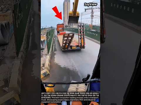 1인칭 중장비 컨트롤 현장 | POV Excavator Control #worker #process #construction #satisfying #skills