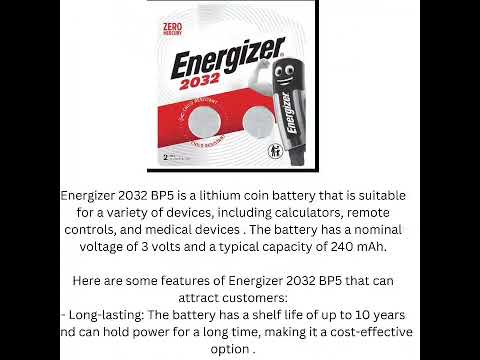 Energizer Lithium CR2032 Pack Of 5
