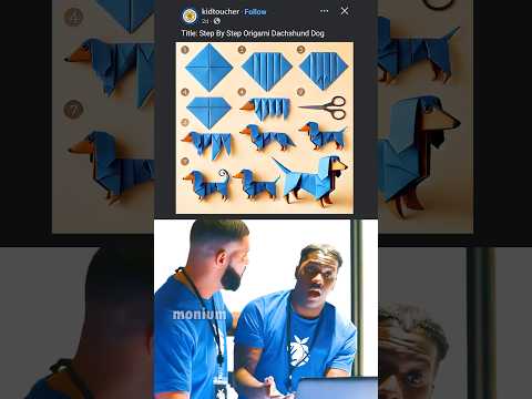 How to make an origami dog