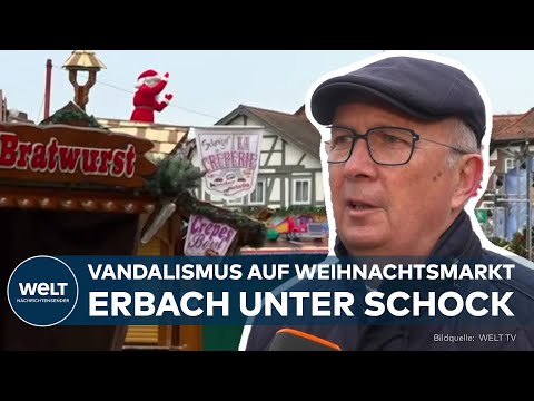 Video Thumbnail: DEUTSCHLAND: Jugendliche verwüsten Weihnachtsmarkt - Erbach steht unter Schock!