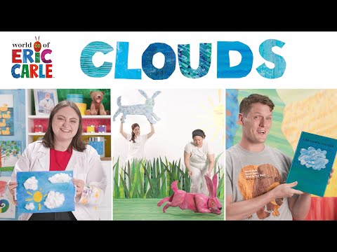 Little Cloud Read Aloud / Meet the Rabbit Puppets / Make a Cloud Painting | ERIC CARLE