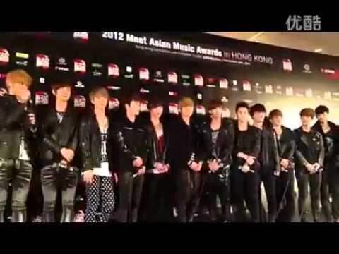 [ENG SUB] 121130 EXO MAMA IN HongKong Press Conference - KRIS greeted in four languages