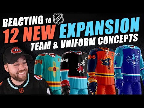 NHL 12 NEW Expansion Hockey Team & Uniform Concepts