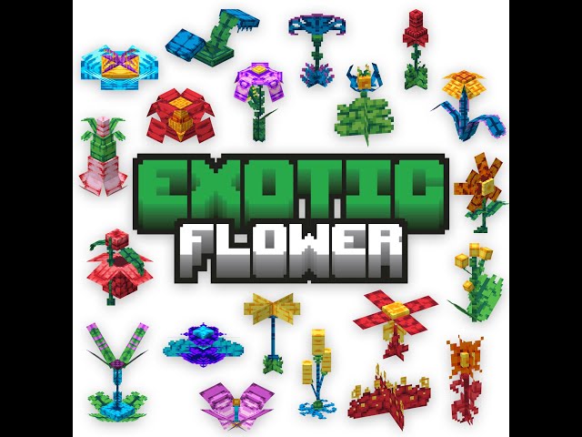 Exotic Flower Decoration Volume 1 Minecraft Texture Pack
