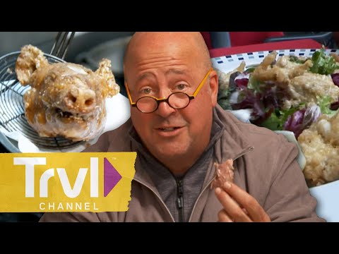 Brains, Eyeballs, Organs & More 🧠👁️ | Bizarre Foods with Andrew Zimmern | Travel Channel
