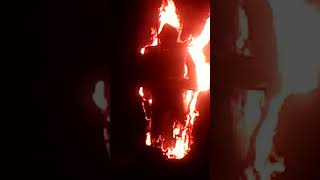 Wicker man burning pagan ritual