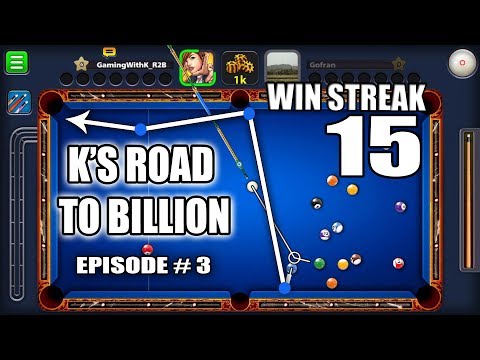 K's ROAD TO BILLION - EPISODE 3 - GAMING WITH K - 8 BALL POOL-MINICLIP - YouTube