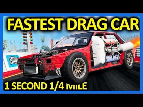 I Built a 1 Second Drag Car In BeamNG Drive