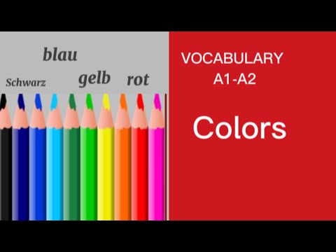 Learn German Vocabulary - Colors / Colours in  German (Farben)
