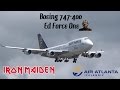 Iron Maiden Ed Force One Boeing 747 400 Landing RWY 23 Toronto Pearson Int L April 2 2016