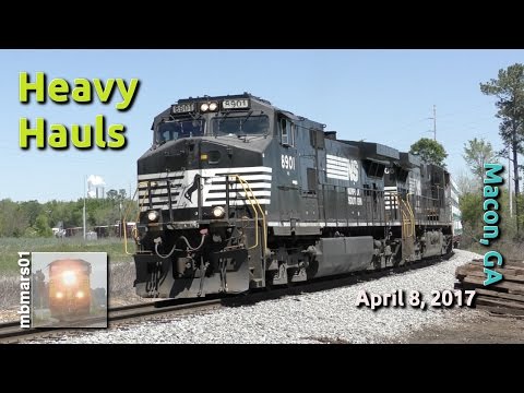 [4m] Heavy Hauls, Railfanning Macon, GA, 04/08/2017 ©mbmars01