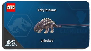 Lego Jurassic World - How To Unlock Ankylosaurus Dinosaur Character Location