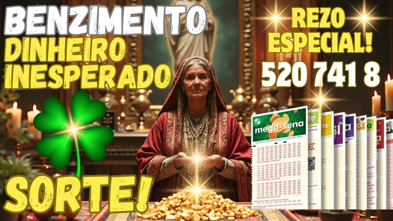 🌟BENÇÃO DINHEIRO INESPERADO🍀SORTE NA LOTERIA🍀ORAÇÃO ESPECIAL🌠 JESUS | SÃO CONO | GRABOVOI 520 741 8🌟
