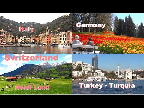 SWITZERLAND - PART 2 - Turkey - Turquia - ITALY - Portofino - HEIDI LAND - Istambul - Suiza - Italia