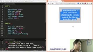 Alinear texto verticalmente con CSS