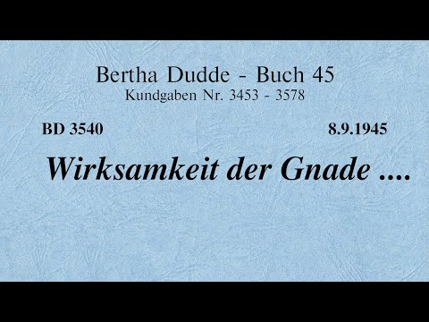 BD 3540 - WIRKSAMKEIT DER GNADE ....