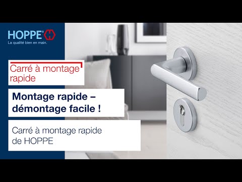 Ensemble de poignées sur rosace en aluminium anodisé - Amsterdam HOPPE