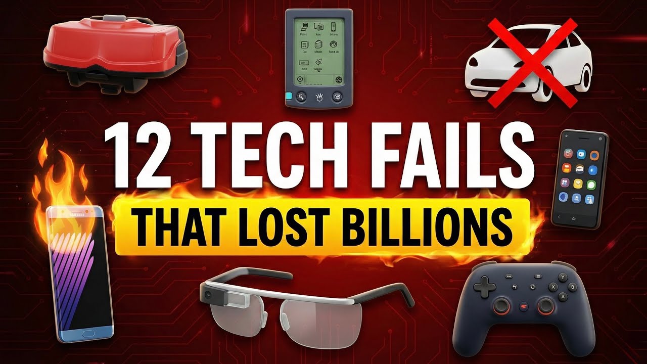 🔥 12 Tech Fails That Lost BILLIONS – From Google Glass to the Apple Car 🚗💥