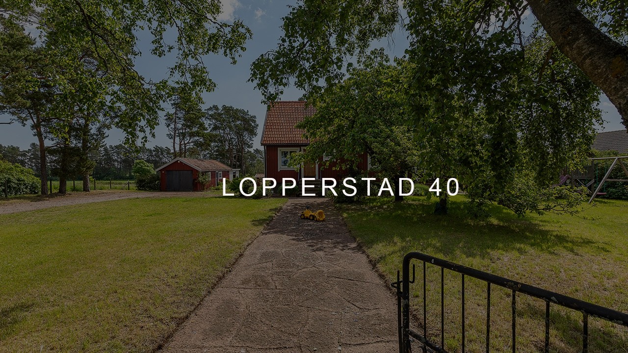 4 rum Villa på Lopperstad 40 Lopperstad Borgholms kommun - video