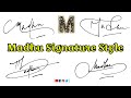 Ideas of Signature Madhu | M Signature Tutorial | #signature #signaturestyle #viralvideo