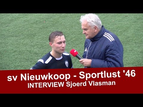 Interview  Sjoerd Vlasman na de Beker wedstrijd Nieuwkoop - Sportlust '46