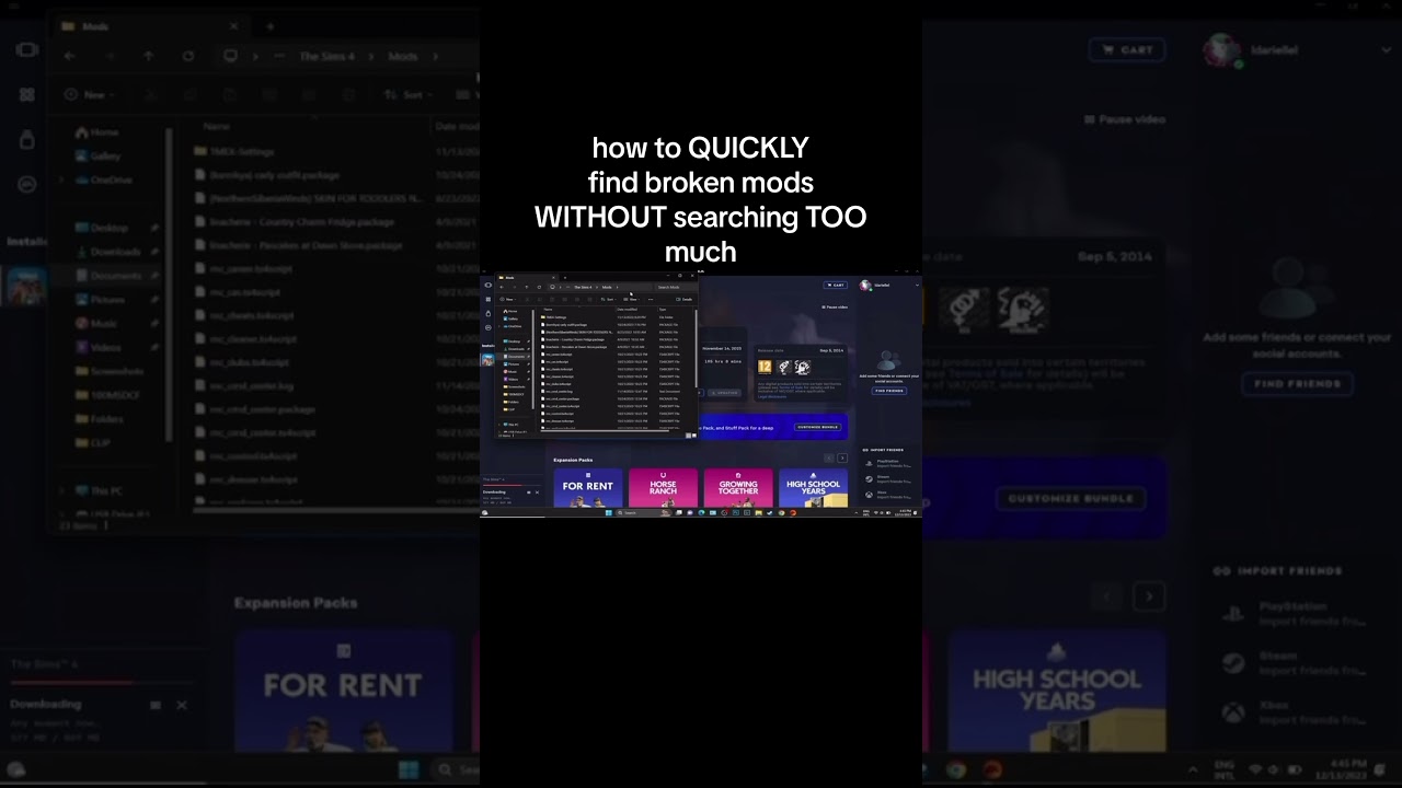 EASIEST way to find broken mods in Sims 4 (how to fix game) #thesims4 #sims4 #thesims