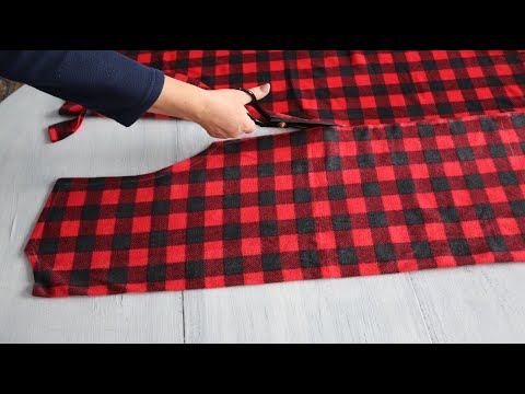 Stop throwing away old blankets. They can look fabulous on you.