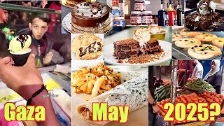 Mystery Cafes in War Torn GAZA Post Delicious Food Videos & Pics Daily - May 2025 - Huh? Starving?