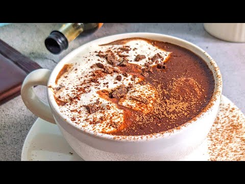 BEST HOT CHOCOLATE | Thick Hot Chocolate - the ONLY recipe you need | 2 Min Hot Chocolate Recipe