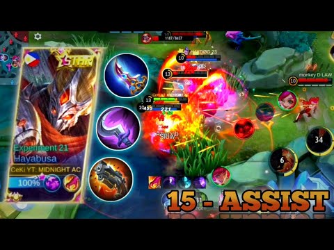 WHEN HAYABUSA IS OUT OF SHAPE HE BECOME THE BEST SUPPORT 😅 | HAYABUSA SUPPORT GAMEPLAY - MLBB