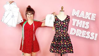 How To Make Your Own Dress and Dress Pattern For Beginners | Sew Anastasia