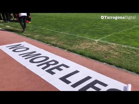 Nova acció de protesta del CF Reus B Cambrils pels impagaments que pateix