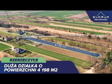 Działka na Sprzedaż, 4198m2, Rzerzęczyce - video thumb