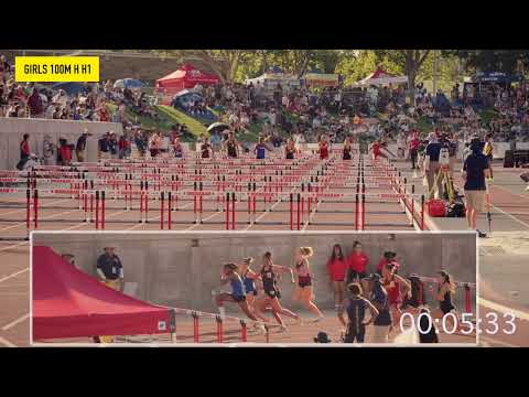 [2025] CIF STATE QUALIFYING 100M GIRLS HURDLES H1